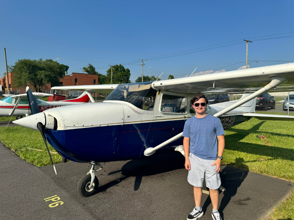 WCHS senior Victor Levonenko goes to the Pilot-In-Training Academy in Gaithersburg after school to get a certification in becoming a pilot.