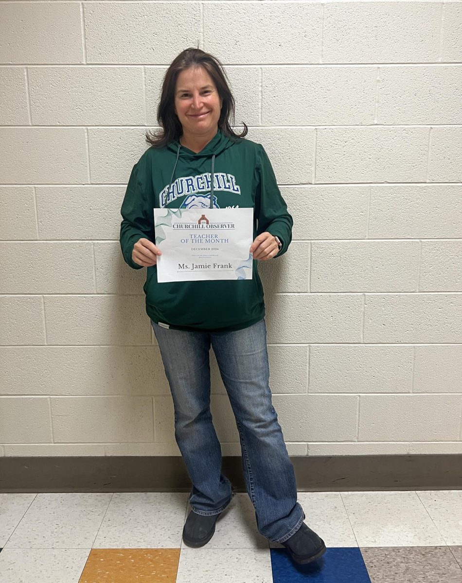 Ms. Jamie Frank is the WCHS Teacher of the Month for December 2024. Ms. Frank's experience and enthusiasm as a teacher is demonstrated through her engaging class environment and her entertaining lessons. 