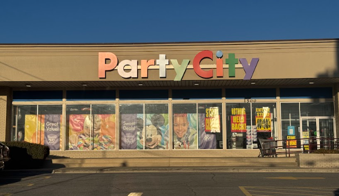 A Party City store location in Rockville, Maryland that is going out of business. It is set to close in February and the store is getting rid of left-over products.